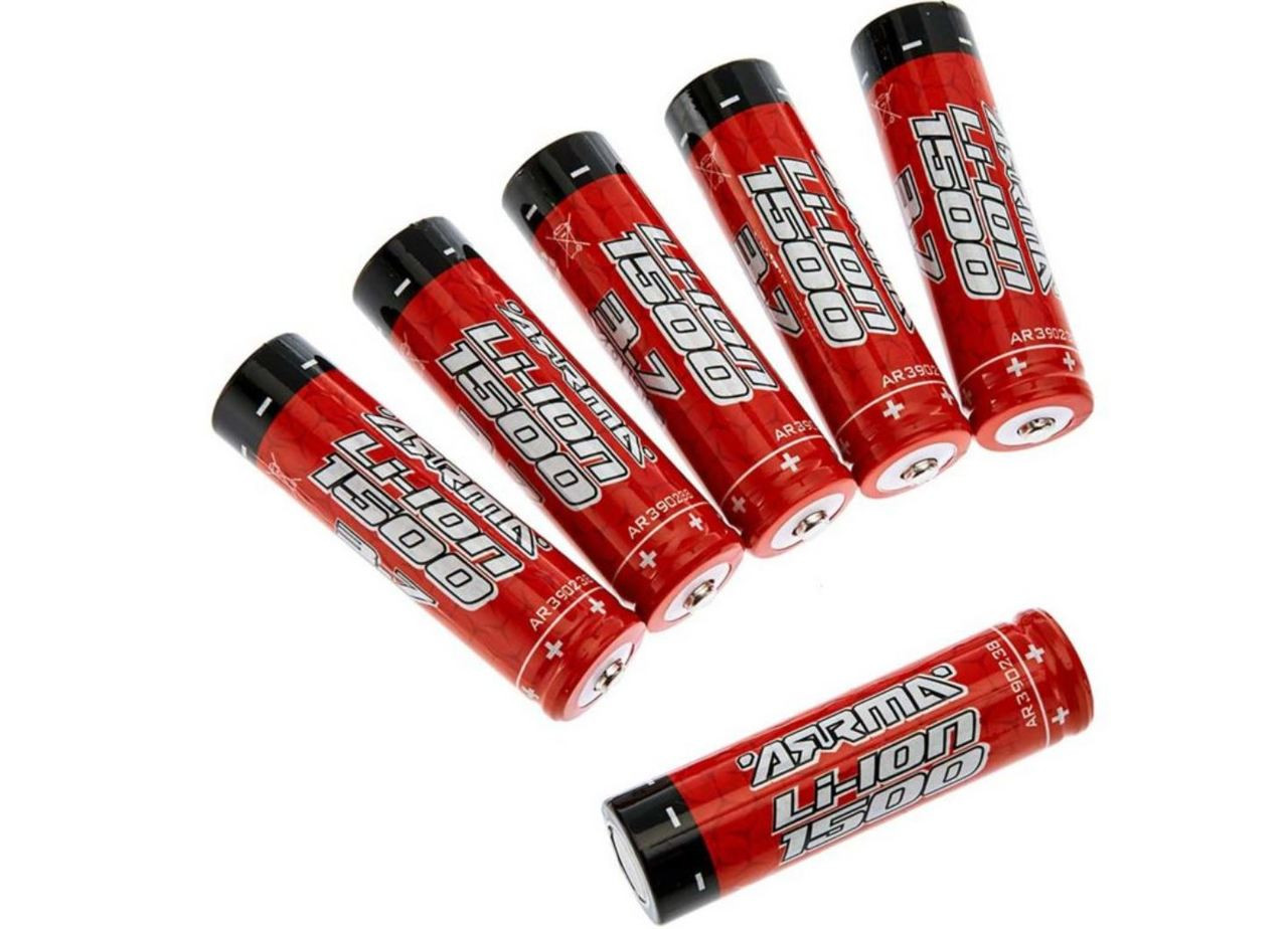 Arrma AR390261 3.7V 1500mAh LiIon INR18650 Voltage 4500 Battery Power