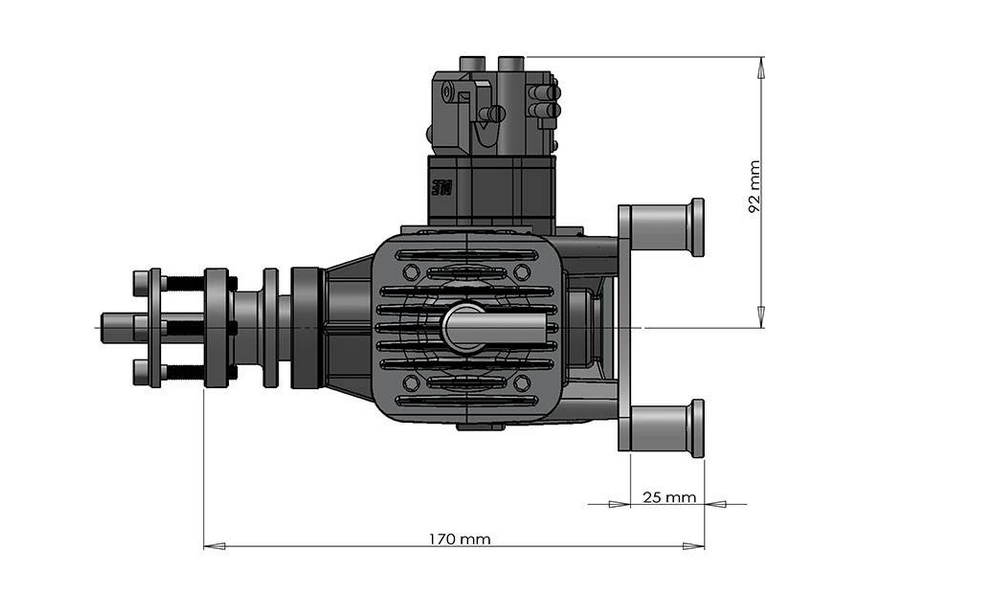 DLE 60 Twin Cylinder Petrol Engine