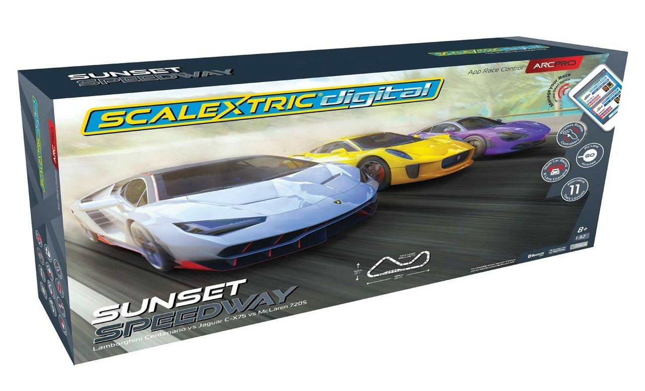 arc pro platinum gt set digital slot car race control system c1374