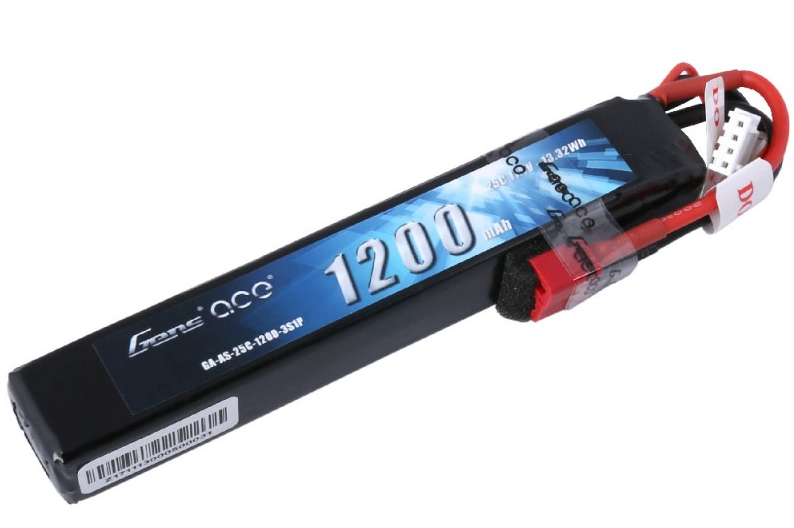 GensAce 1200mah 25C 3S 11.1v Airsoft Gun Lipo Battery