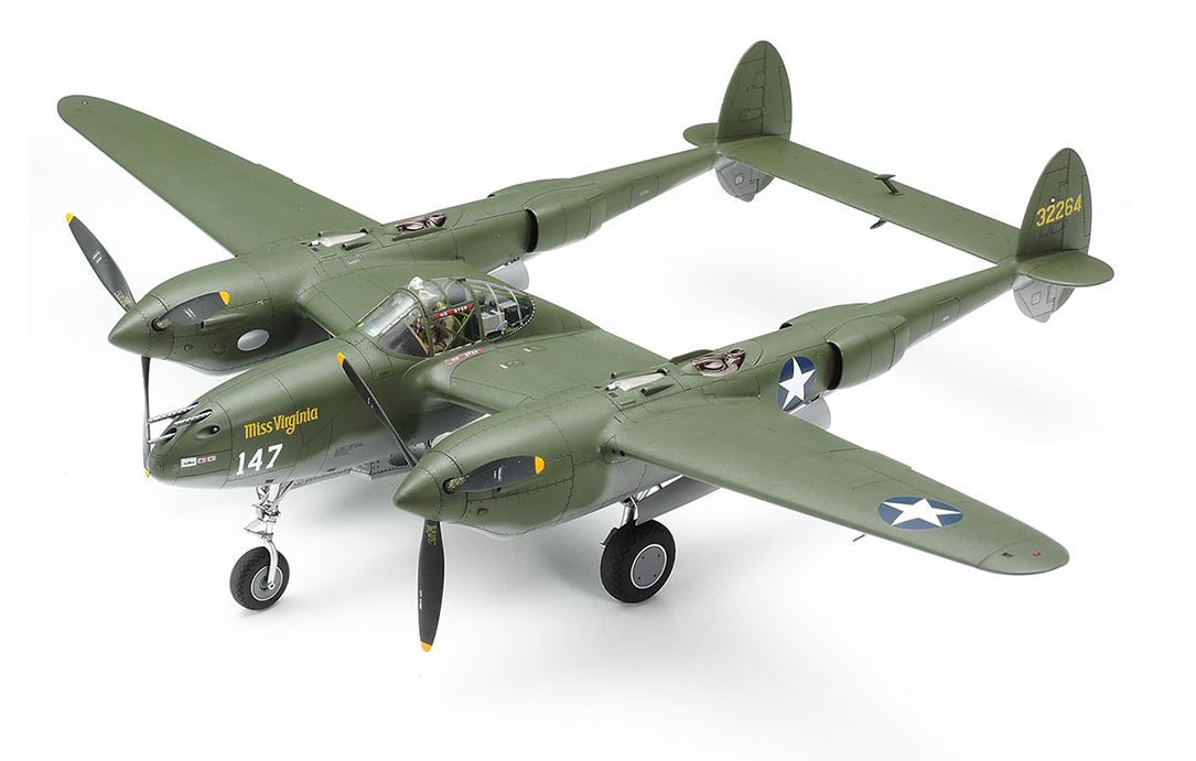 Balsa Wood Airplane Model Guillow's Lockheed P-38 Lightning Model