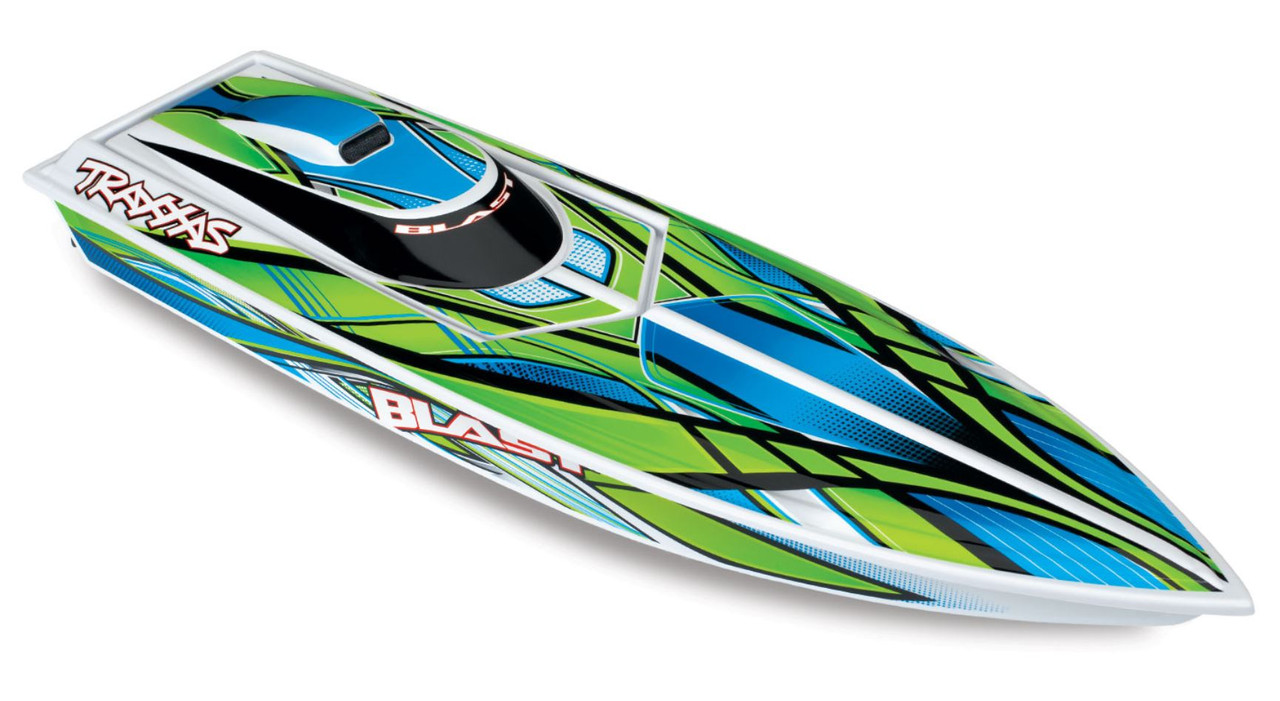 green rc boat