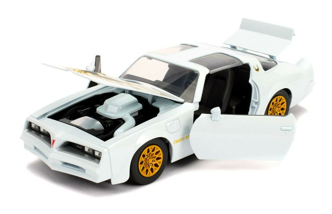 Jada BTM 1972 Pontiac Firebird Trans Am Scala 1:24 - Nero, Ruote Cromate - NUOVO SENZA SCATOLA