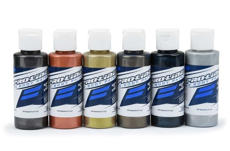ProLine Racing PRO632305 RC Body Airbrush Paint Pure Metal 6 Pack