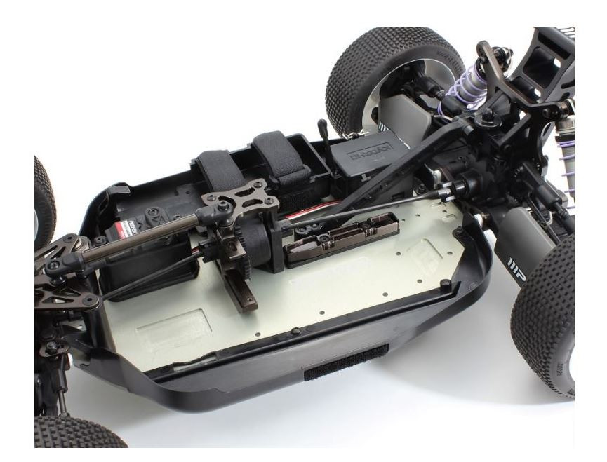 GPM Aluminium Rear Chassis Brace – Für 1/10 Axial EXO Terra Buggy, Grün
