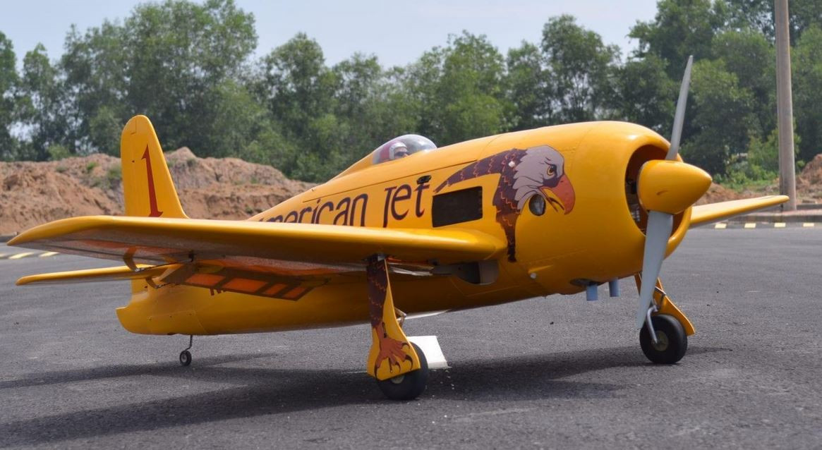 Seagull SEA324Y F8F Bearcat Conquest I Yellow Reno Racer 71