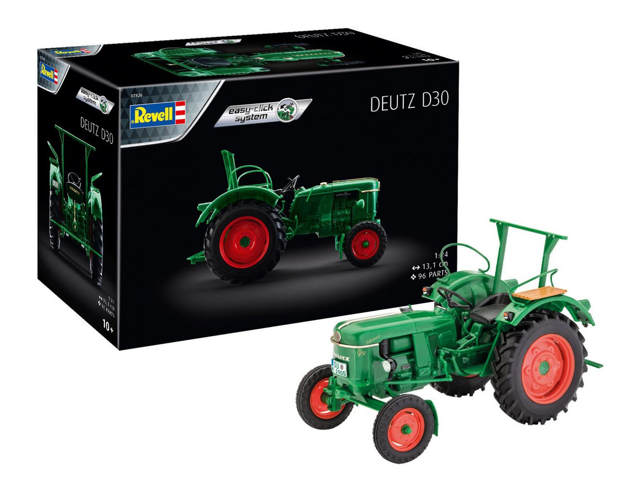 Revell 07826 1/24 Duetz D30 Tractor Kit Easy-Click