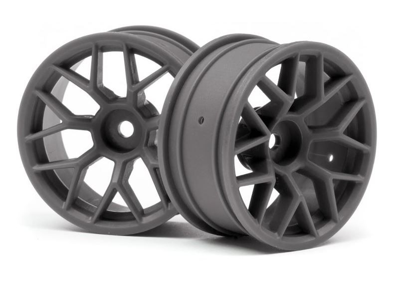 HPI Racing 112812 1/10 26mm Gunmetal Wheel Set 6mm Offset