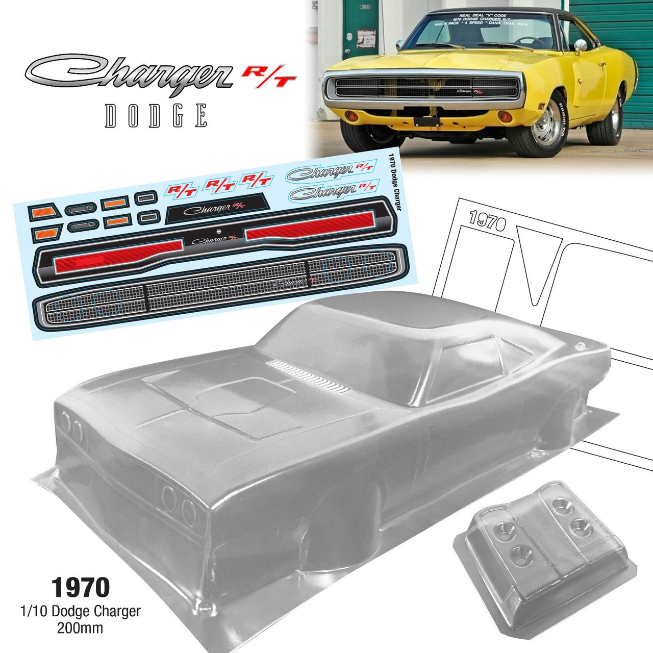 Carrozzeria Trasparente Dodge Proline 1/10 Per Drag Car – PRO359900