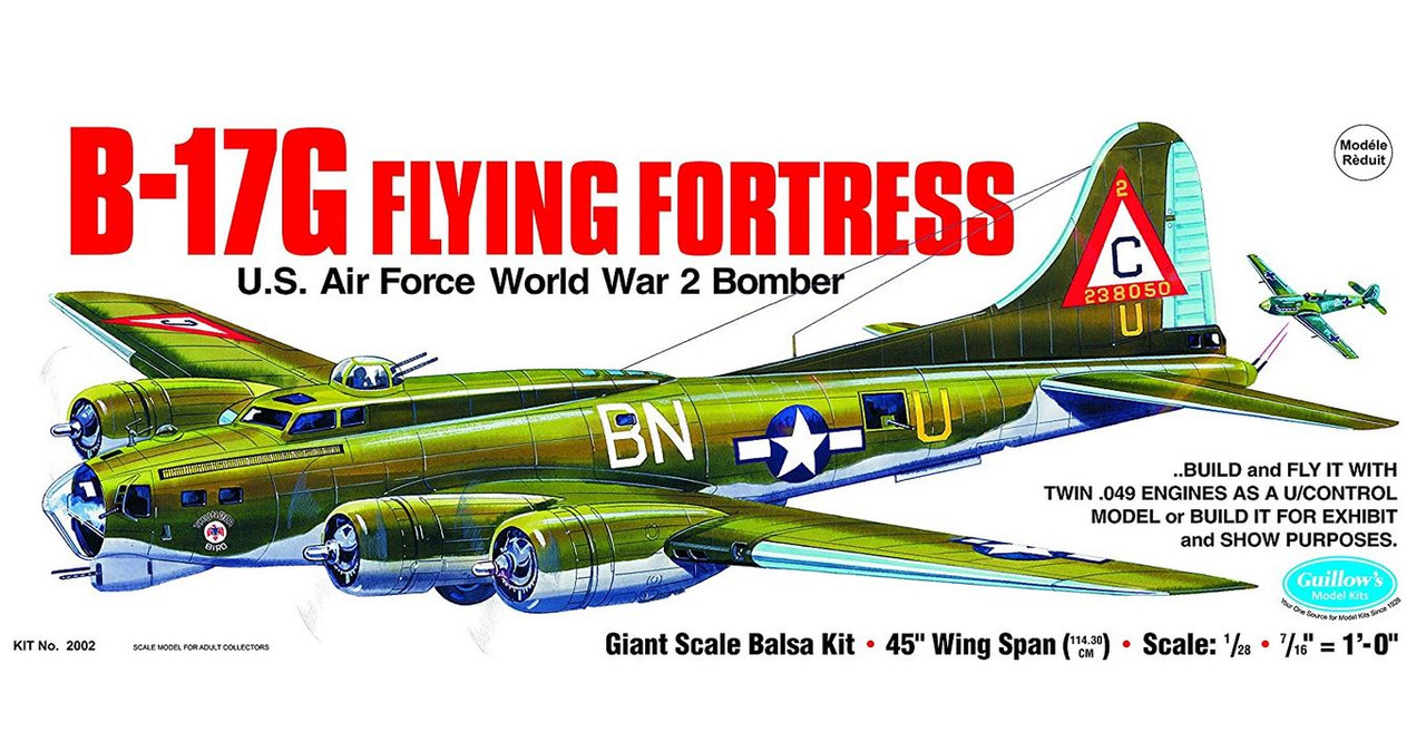Guillow's 2002 Boeing B-17G Flying Fortress Model Kit