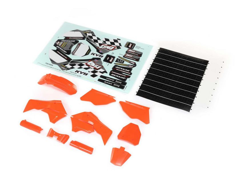 Losi Promoto-MX Yellow Plastic Body Set With Wrap Graphics - LOS260003