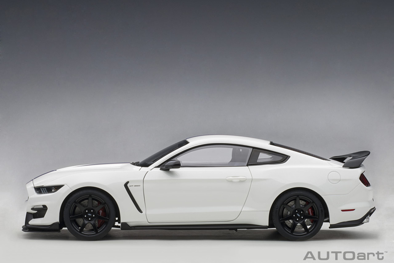 AUTOart 1:18 Ford Mustang Shelby GT350R Année De Construction 2017 Oxford Blanc Bleu 72931