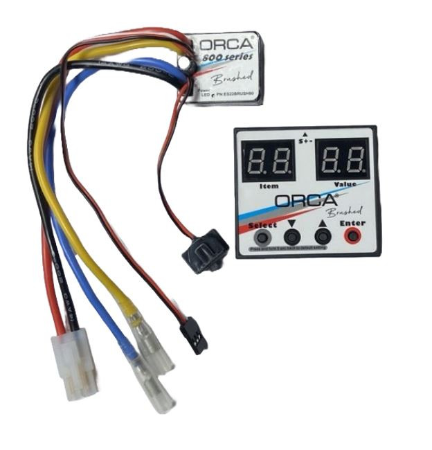 Orca 800 Series 80A Waterproof Brushed ESC w/Programming Card & Tamiya ...
