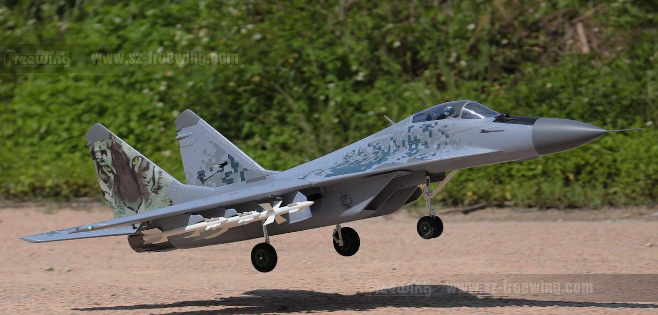 Freewing FJ31615P MiG-29 Fulcrum Twin 80mm 12-Blade EDF Jet