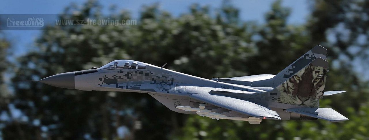 RC Jet Fighter Freewing Aeroplane Twin 80mm Fulcrum Mig29 PNP
