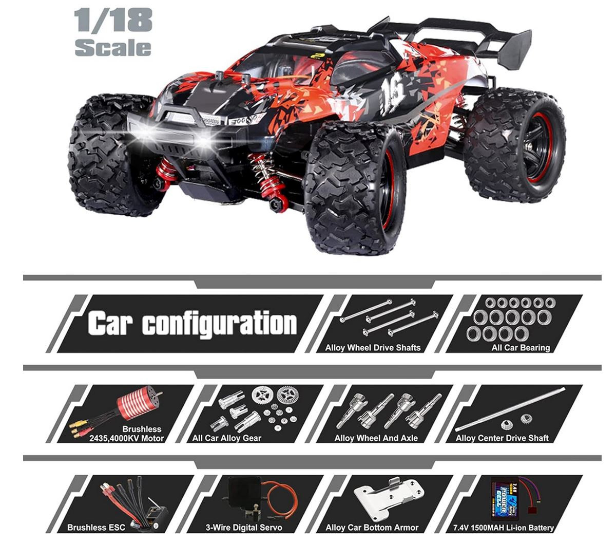 Pignone Powerhobby HD 18T Mod1 5mm Per Drag Racing E Corsa Rapida - Nuovo
