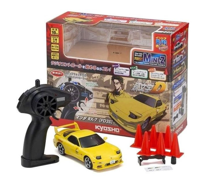 Kyosho 66603L 1/28 First Mini-Z Initial-D Mazda SAVANNA RX-7 FD3S ReadySet