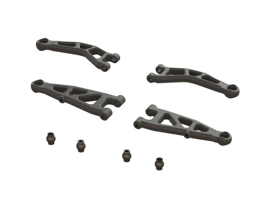 ARRMA Querlenker-Satz Hinten – Für GROM RC-Modell – Robustes Verbundmaterial Für Crashfestigkeit