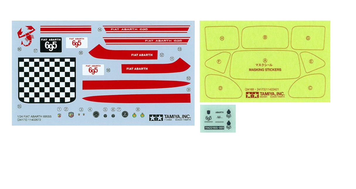 Tamiya 24173 1/24 Fiat Abarth 695SS