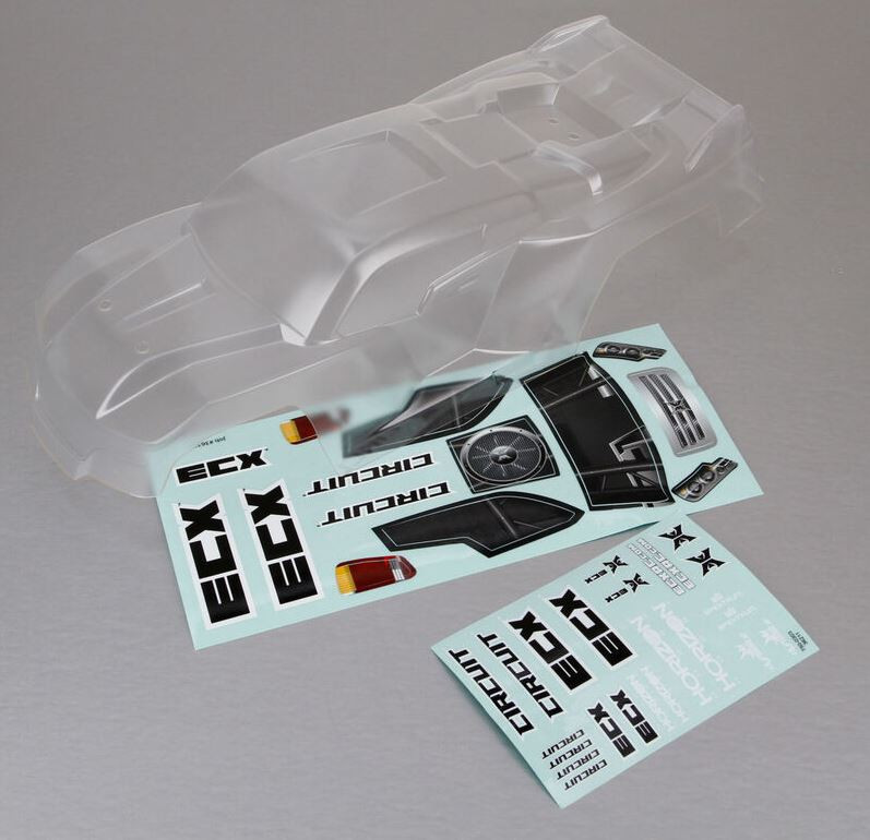 ECX ECX330000 1/10 Circuit Clear Body Set w/Decals