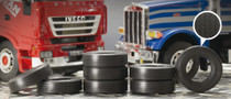 Italeri 1/24 Rubber Truck Tires (8 Pcs)