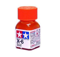 X-6 Tamiya 10ml Enamel Paint: Orange