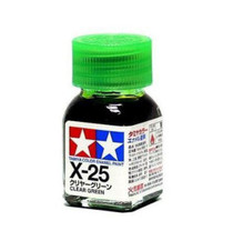 X-25 Tamiya 10ml Enamel Paint: Clear Green