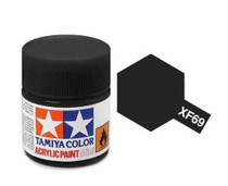 XF69 Tamiya 10ml Acrylic Paint: Nato Black