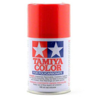 PS-34 Tamiya 100ml Polycarbonate Spray Paint: Bright Red