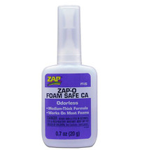 ZAP PT25 ZAP-O Foam Safe Odourless Medium CA Glue 20g
