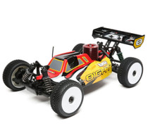 Losi LOS04010 1/8 8IGHT 4WD RTR Nitro RC Buggy, Red/Yellow