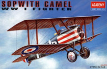 Academy 1/72 Sopwith Camel Wwi Fighter Plastic Model Aircraft kitset