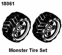 Monster Tire Pair RCPRO 1/18 MT