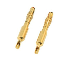 4MM Gold Banana Plug for Solder 2Pcs