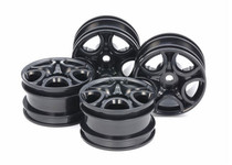 Tamiya 51659 C-Shaped 10-Spoke Wheels Black 4pcs