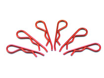 Arrowmax Body Clip 1/8 - Metallic Red 6Pcs