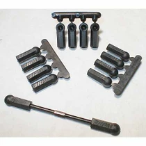 RPM 4-40 HD Rod Ends, Blk: LOS, ASC