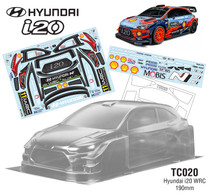 Team C Racing 1/10 Hyundai i20 WRC 190mm Body Set