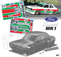 Team C Racing 1/10 Ford MK1 Escort 190mm Castrol Body Set