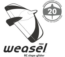 Dream-Flight Weasel-TREK 0.9m Aerobatic Slope Soarer Kit w/MG Flight Pack