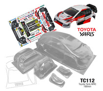 Team C Racing 1/10 Toyota Yaris WRC Clear Body Set