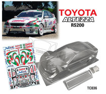 Team C Racing 1/10 Toyota Altezza RS200 Clear Body Set