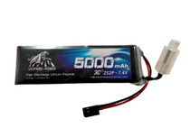 Leopard Power 2S 7.4V 5000mAh 3C LiPo Receiver Battery w/Futaba Plug