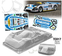 Team C Racing 1/10 Mazda 787B Clear Body Set w/3D Wing