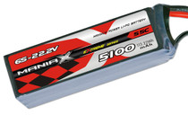 ManiaX 5100mAh 6S 22.2V 55C eXtreme LiPo Battery w/XT90