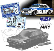 Team C Racing 1/10 Ford Escort Mk1 190mm Clear Body Set