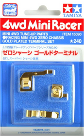 Tamiya 15090 Mini 4WD Chas Gold Terminals