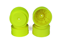 DE Racing DER-PS4-LY Speedline Plus SC Wheels for TLR 22SCT - TEN-SCTE / TEKNO SCT410 / Yellow / 4pcs
