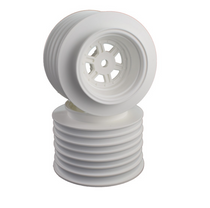 DE Racing DER-GSR-AW Gambler Rear Sprint Wheels with 12mm Hex / AE -TLR / White