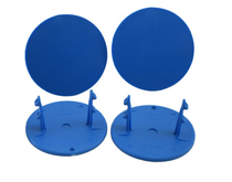 DE Racing DER-GMP-B Gambler Snap-In Mud Plugs/Blue